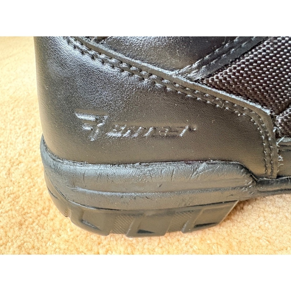 Bates Mens Tactical Sport Side Zip Black Leather Gorpcore Boots 11.5 M - Picture 8 of 13